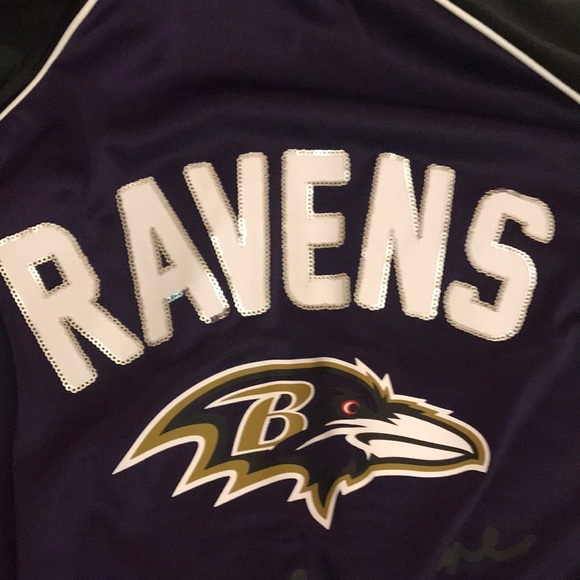 🏈 BALTIMORE RAVENS G3 4 HER TRACK JACKET NWT! WOMENS XL, FIRST 2 PICS ARE STOCK - Picture 4 of 12